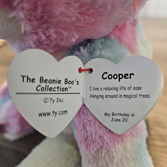 TY Beanie Boo's Collection Cooper Unicorn Sloth Plush Stuffed Animal Toy 11" - Picture 9 of 10